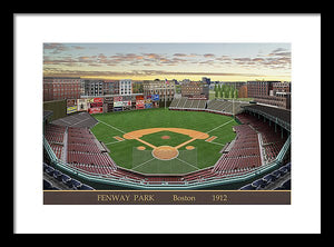 Fenway Park 1912 - Framed Print