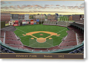 Fenway Park 1912 - Greeting Card