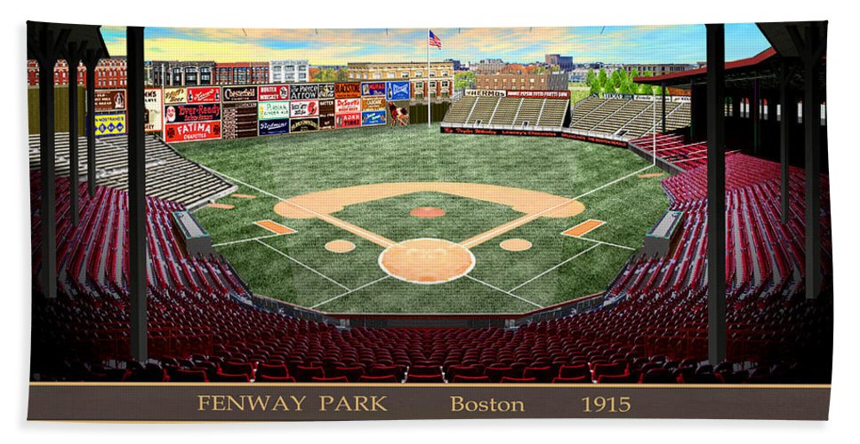 Fenway Park 1915 - Bath Towel