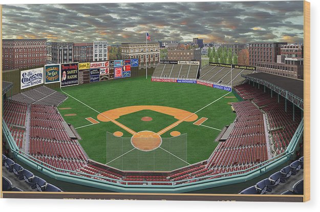 Fenway Park 1927 - Wood Print
