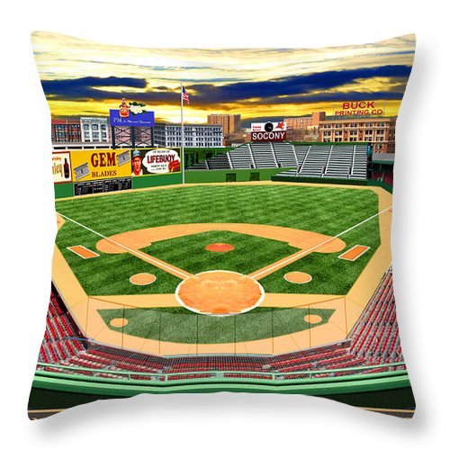 Fenway Park 1934 - Throw Pillow