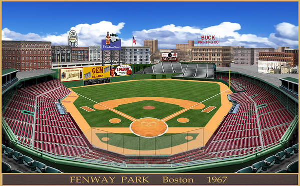 Fenway Park 1934 - Art Print