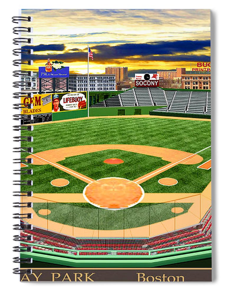 Fenway Park 1934 - Spiral Notebook