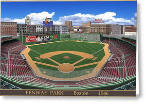 Fenway Park 1946 - Greeting Card