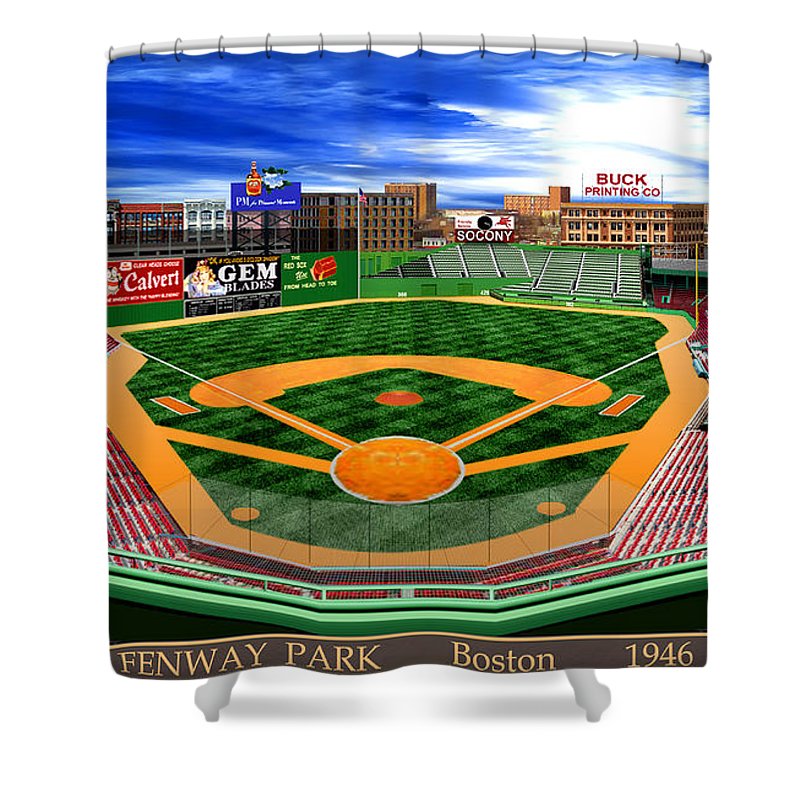 Fenway Park 1946 - Shower Curtain