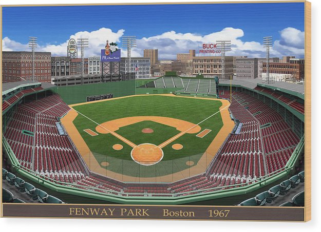 Fenway Park 1967 - Wood Print