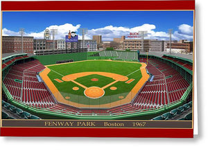 Fenway Park 1967 - Greeting Card