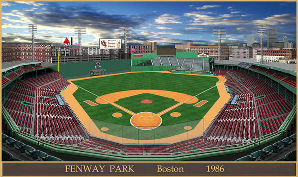 Fenway Park 1986 - Art Print