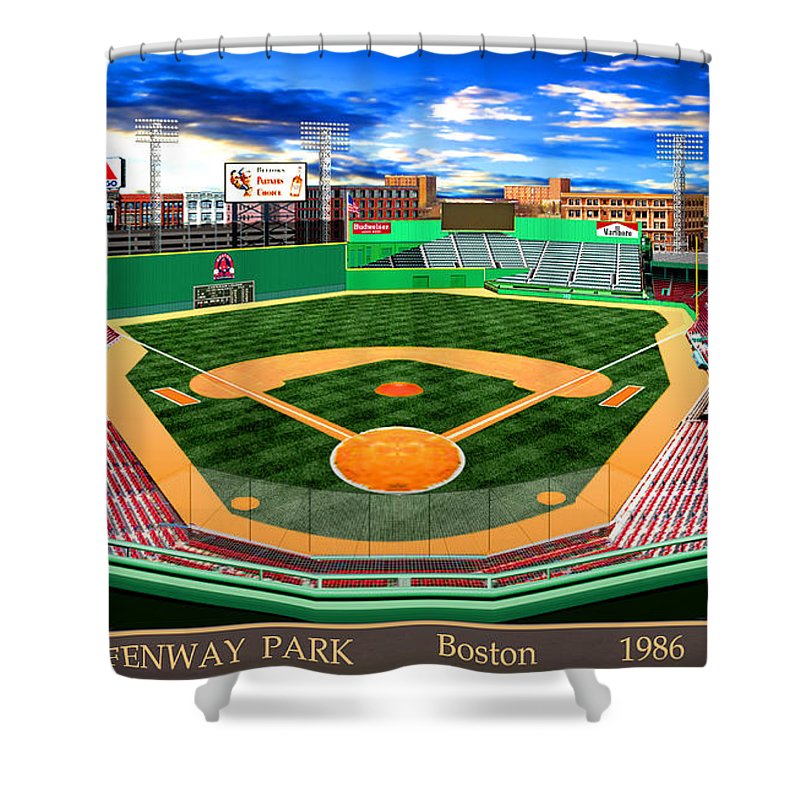 Fenway Park 1986 - Shower Curtain