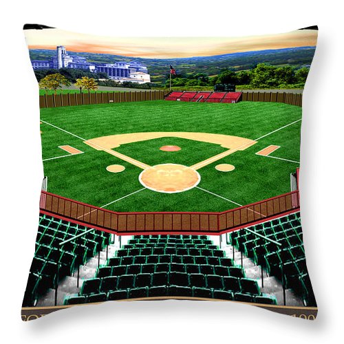 Forbes Field 1909 - Throw Pillow