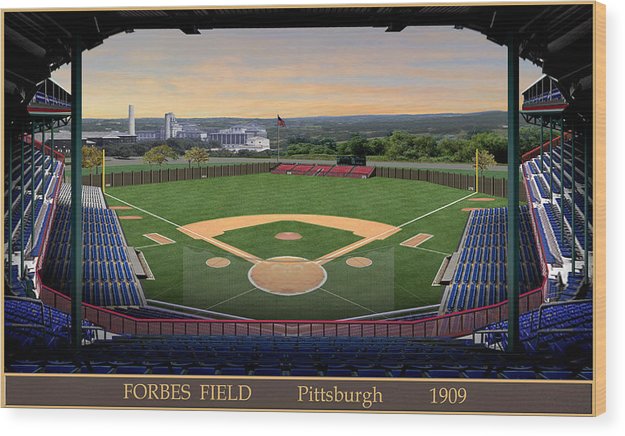 Forbes Field 1909 - Wood Print