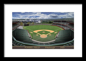 Forbes Field 1925 - Framed Print