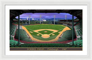 Forbes Field 1947 - Framed Print