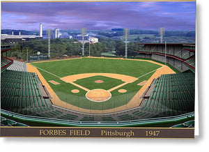 Forbes Field 1947 - Greeting Card