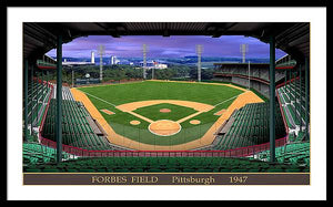 Forbes Field 1947 - Framed Print