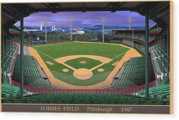 Forbes Field 1947 - Wood Print