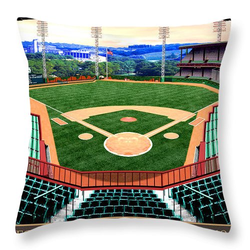 Forbes Field 1947 - Throw Pillow