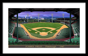 Forbes Field 1947 - Framed Print