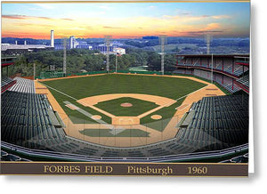 Forbes Field 1960 - Greeting Card