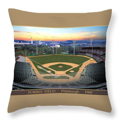 Forbes Field 1960 - Throw Pillow