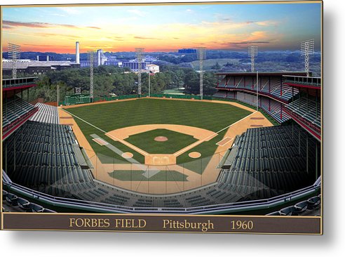 Forbes Field 1960 - Metal Print