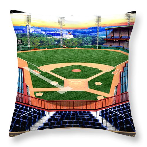 Forbes Field 1969 - Throw Pillow