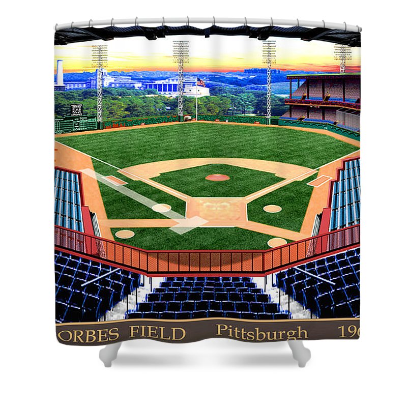 Forbes Field 1969 - Shower Curtain