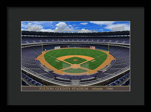 Fulton County Stadium 1966 - Framed Print