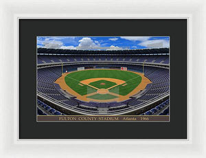 Fulton County Stadium 1966 - Framed Print