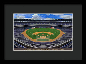 Fulton County Stadium 1966 - Framed Print