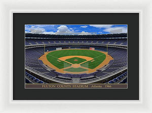 Fulton County Stadium 1966 - Framed Print