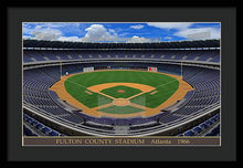 Load image into Gallery viewer, Fulton County Stadium 1966 - Framed Print
