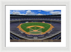 Fulton County Stadium 1966 - Framed Print