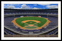 Load image into Gallery viewer, Fulton County Stadium 1966 - Framed Print
