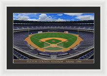 Load image into Gallery viewer, Fulton County Stadium 1966 - Framed Print
