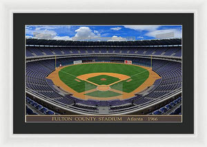 Fulton County Stadium 1966 - Framed Print