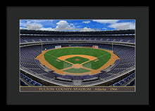 Load image into Gallery viewer, Fulton County Stadium 1966 - Framed Print
