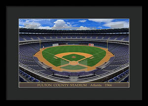 Fulton County Stadium 1966 - Framed Print