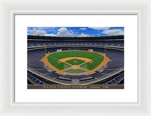 Fulton County Stadium 1966 - Framed Print