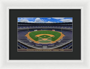 Fulton County Stadium 1966 - Framed Print