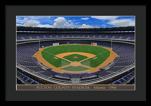 Fulton County Stadium 1966 - Framed Print