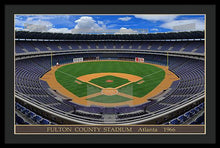 Load image into Gallery viewer, Fulton County Stadium 1966 - Framed Print
