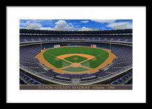 Load image into Gallery viewer, Fulton County Stadium 1966 - Framed Print
