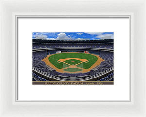 Fulton County Stadium 1966 - Framed Print