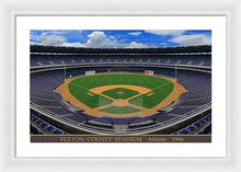 Load image into Gallery viewer, Fulton County Stadium 1966 - Framed Print
