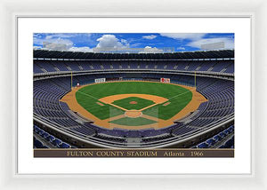 Fulton County Stadium 1966 - Framed Print