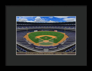 Fulton County Stadium 1966 - Framed Print