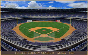 Fulton County Stadium 1966 - Art Print