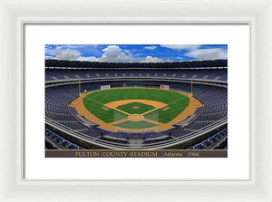 Fulton County Stadium 1966 - Framed Print