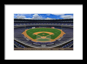 Fulton County Stadium 1966 - Framed Print